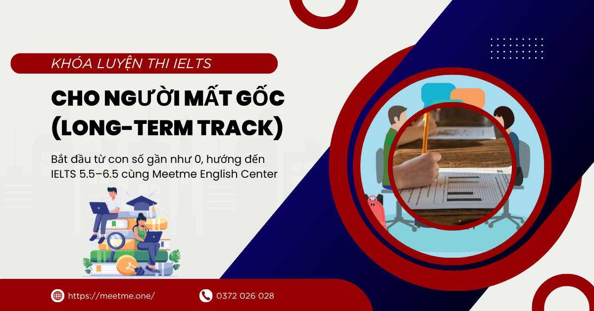Khóa luyện thi IELTS cho người mất gốc (Long-term Track)
